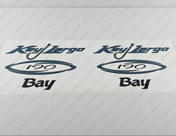 Key Largo 190 Bay Boat Decal Set of 2 x 11"